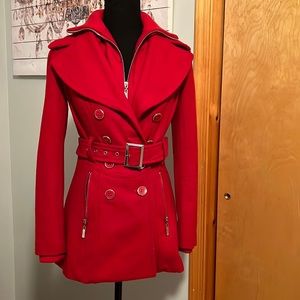 G by Guess size XS red peacoat